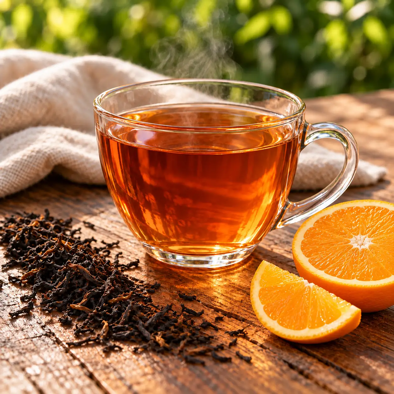 Chá com laranja