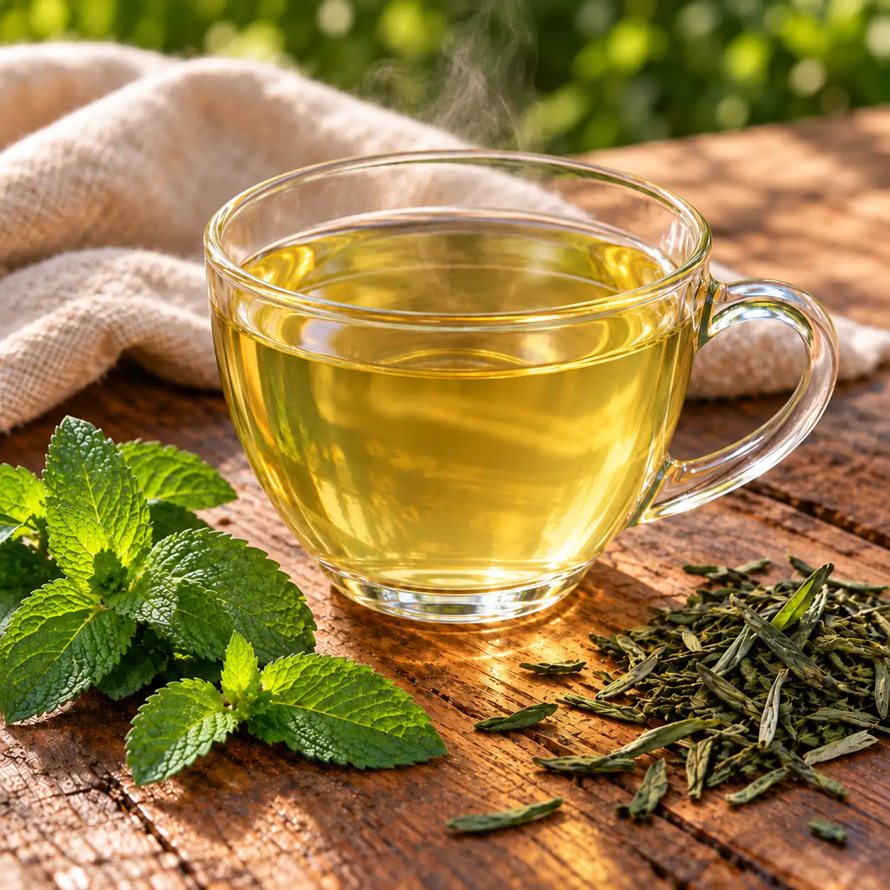 Chá com menta