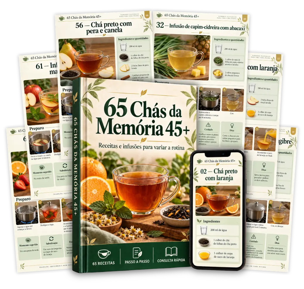 65 Chás da Memória 45+: receitas e infusões para variar a rotina